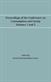 Proceedings of the Conference on Consumption and Saving, Volumes 1 and 2